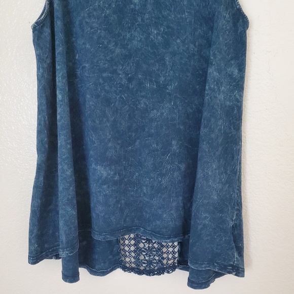 Staring At Stars Blue Acid Wash Tank - Picture 4 of 7